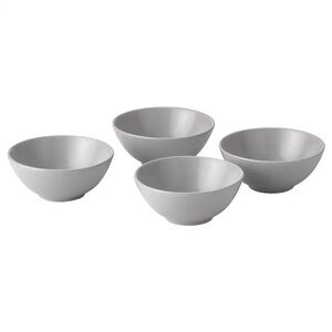 FÄRGKLAR Bowls, matte light gray, 6 ½ " (4 Bowls)